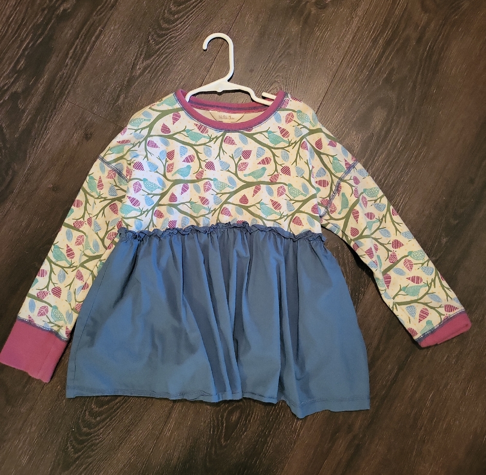 Matilda Jane Multicolor Leaf Pattern Kids Blouse